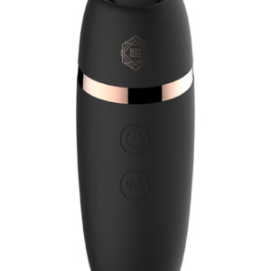 Stimulateur 2 en 1 avec langue vibrante - Rosy Gold