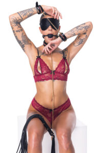 Ensemble 7 pièces Fetish SM noir - Bad Kitty